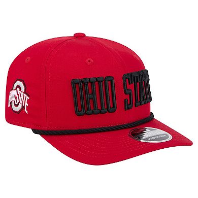 Men's New Era Red Ohio State Buckeyes 9SEVENTY Stretch-Snap Adjustable Hat