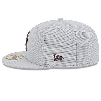 Men's New Era Gray San Diego Padres 2025 MLB Clubhouse 59FIFTY Fitted Hat