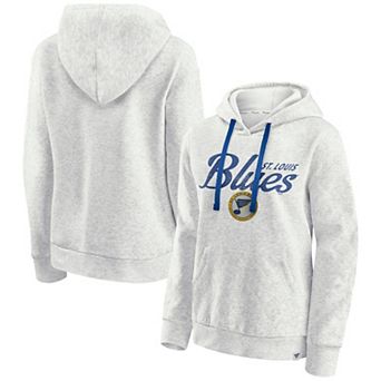 Women's Fanatics Oatmeal St. Louis Blues True Classics Quilted Pullover Hoodie