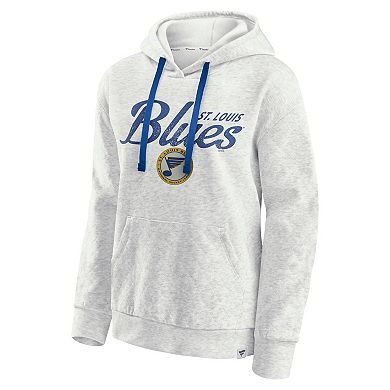 Women's Fanatics Oatmeal St. Louis Blues True Classics Quilted Pullover Hoodie