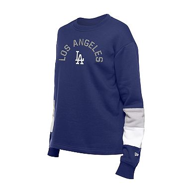 Women's New Era Blue Los Angeles Dodgers Game Day Color Pullover Sweatshirt