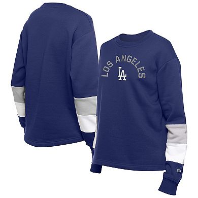 Women's New Era Blue Los Angeles Dodgers Game Day Color Pullover Sweatshirt