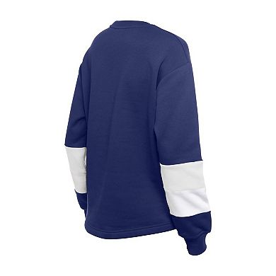 Women's New Era Navy Chicago Cubs Game Day Color Pullover Sweatshirt