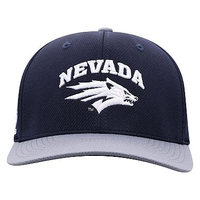Men's Top of the World True Navy Nevada Wolf Pack Reflex Fitted Hat