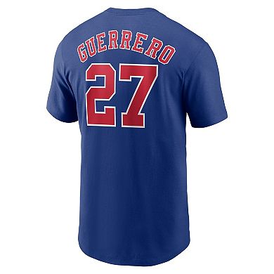 Men's Nike Vladimir Guerrero Blue Montreal Expos Cooperstown Collection Fuse Name & Number T-Shirt