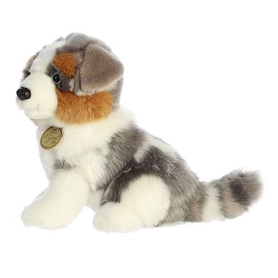 Aurora Medium Multicolor Miyoni Tots 11" Australian Shepherd Pup Adorable Stuffed Animal
