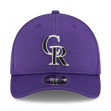 Men's New Era Purple Colorado Rockies 2025 Spring Training 9FORTY Adjustable Hat