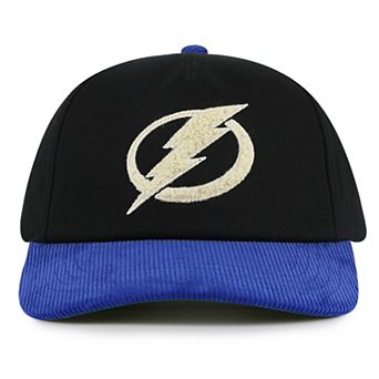 Men's American Needle Black/Blue Tampa Bay Lightning Burnett Adjustable Hat