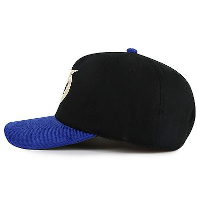 Men's American Needle Black/Blue Tampa Bay Lightning Burnett Adjustable Hat