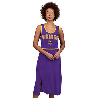 Women's G-III 4Her by Carl Banks Purple Minnesota Vikings Center Field Maxi Dress