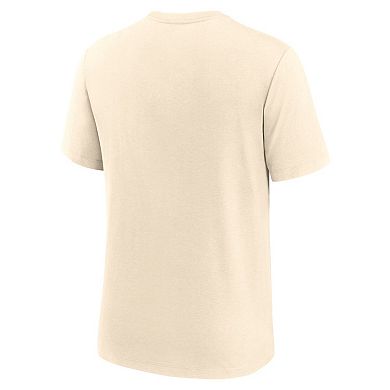 Men's Nike Cream Iowa Hawkeyes Natural Arch Logo Triblend T-Shirt