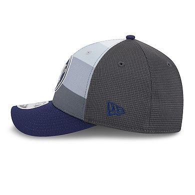Men's New Era Gray/Navy Houston Astros 2025 Batting Practice 9FORTY M-Crown Adjustable Hat