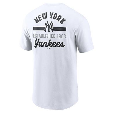 Men's Nike White New York Yankees 2-Hit T-Shirt