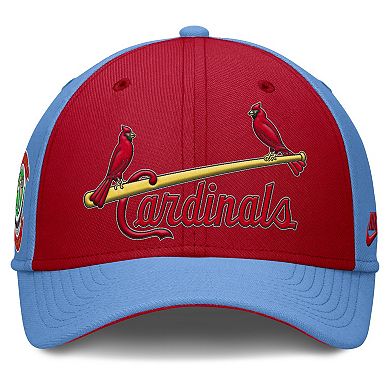 Men's Nike Light Blue/Red St. Louis Cardinals Rise Swoosh Performance Flex Hat