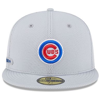 Men's New Era Gray Chicago Cubs 2025 MLB Clubhouse 59FIFTY Fitted Hat