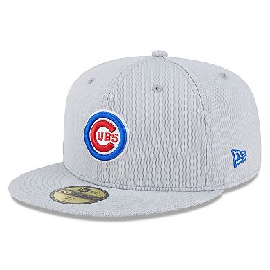 Men's New Era Gray Chicago Cubs 2025 MLB Clubhouse 59FIFTY Fitted Hat