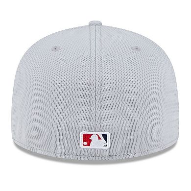 Men's New Era Gray Los Angeles Angels 2025 MLB Clubhouse 59FIFTY Fitted Hat