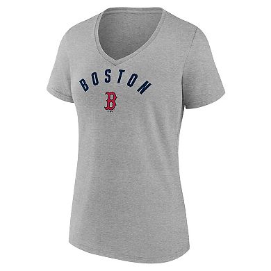 Women's�Fanatics Gray Boston Red Sox V-Neck T-Shirt