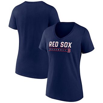 Women's Fanatics Navy Boston Red Sox V-Neck T-Shirt