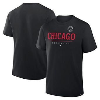Men's Fanatics Black Chicago Cubs Color Pop Legacy Clubhouse T-Shirt