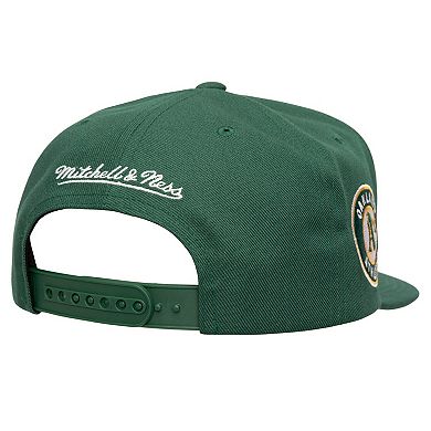 Men's Mitchell & Ness Green Oakland Athletics Double Up Snapback Hat