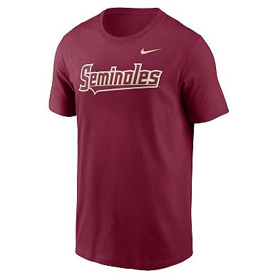 Men's Nike Garnet Florida State Seminoles Baseball Wordmark T-Shirt