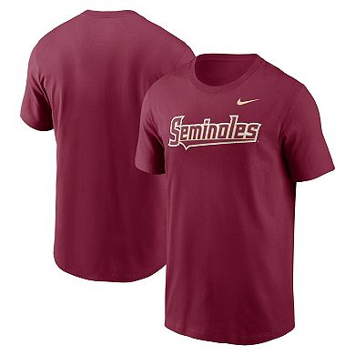 Men's Nike Garnet Florida State Seminoles Baseball Wordmark T-Shirt