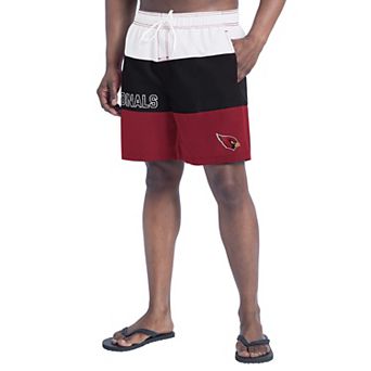 Men's G-III Sports by Carl Banks Cardinal/Black Arizona Cardinals Sunrise Volley Swim Shorts