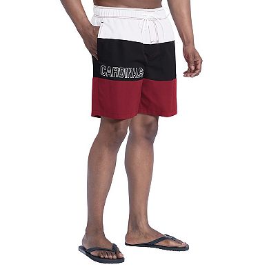 Men's G-III Sports by Carl Banks Cardinal/Black Arizona Cardinals Sunrise Volley Swim Shorts