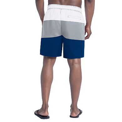 Men's G-III Sports by Carl Banks Royal/Gray Indianapolis Colts Sunrise Volley Swim Shorts
