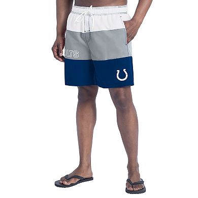 Men's G-III Sports by Carl Banks Royal/Gray Indianapolis Colts Sunrise Volley Swim Shorts