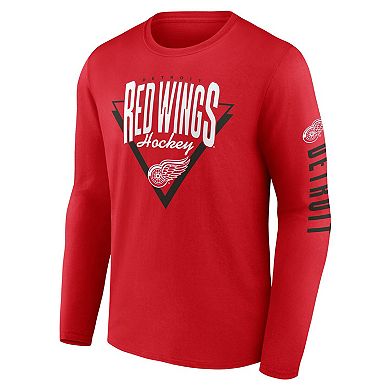 Men's Fanatics Red Detroit Red Wings Headline Long Sleeve T-Shirt