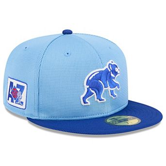 Men's New Era Light Blue/Royal Chicago Cubs 2025 Spring Training 59FIFTY Fitted Hat