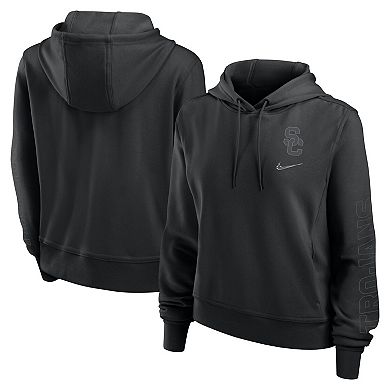 Women's Nike Black USC Trojans One Pullover Hoodie