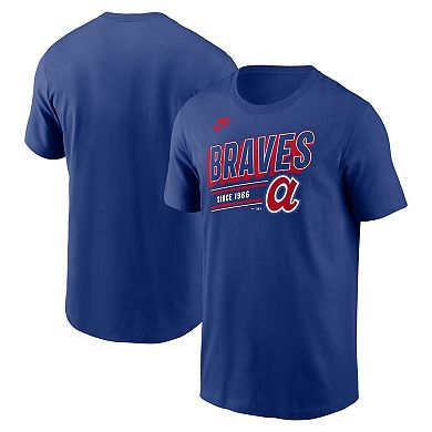 Men's Nike Royal Atlanta Braves Cooperstown Collection Retro T-Shirt