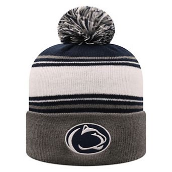 Men's Top of the World True Navy Penn State Nittany Lions Ambient Cuffed Knit Hat with Pom