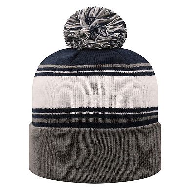 Men's Top of the World True Navy Penn State Nittany Lions Ambient Cuffed Knit Hat with Pom