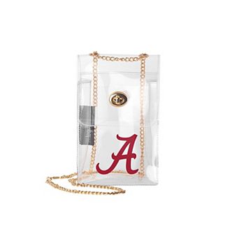 Logo Brands Alabama Crimson Tide Clear Essential Crossbody Purse