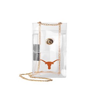 Logo Brands Texas Longhorns Clear Essential Crossbody Purse