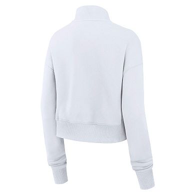 Women's Nike White UCLA Bruins Legacy Elevated Logo Half-Zip Sweatshirt