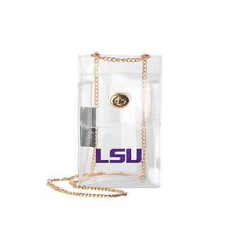 Logo Brands LSU Tigers Clear Essential Crossbody Purse