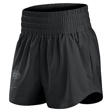 Women's Nike Black Georgia Bulldogs Performance One High-Rise Shorts