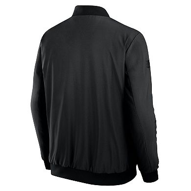 Men's Fanatics Black Toronto Maple Leafs Authentic Pro Road Full-Zip Bomber Jacket