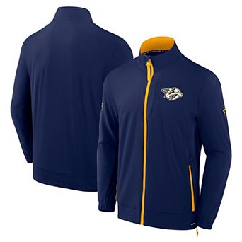 Men's Fanatics Navy Nashville Predators Authentic Pro Rink Full-Zip Jacket