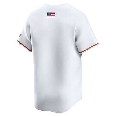 Men's Nike White Texas Longhorns Baseball Limited Jersey