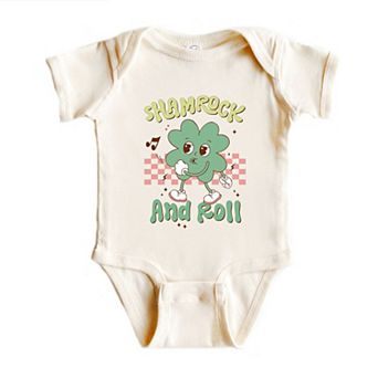 Shamrock And Roll Baby Bodysuit