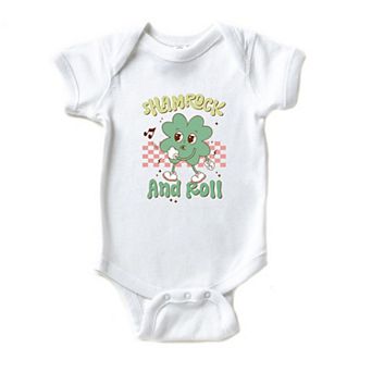Shamrock And Roll Baby Bodysuit
