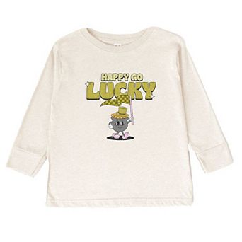 Happy Go Lucky Pot Of Gold Youth Long Sleeve Graphic Tee