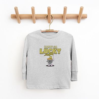 Happy Go Lucky Pot Of Gold Toddler Long Sleeve Graphic Tee