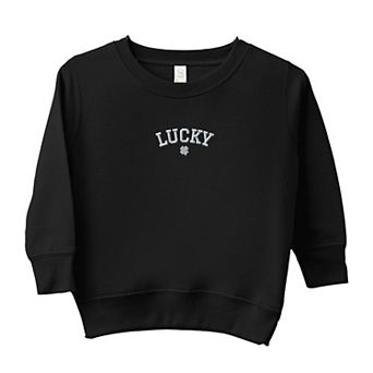 Embroidered Lucky Clover Toddler Graphic Sweatshirt